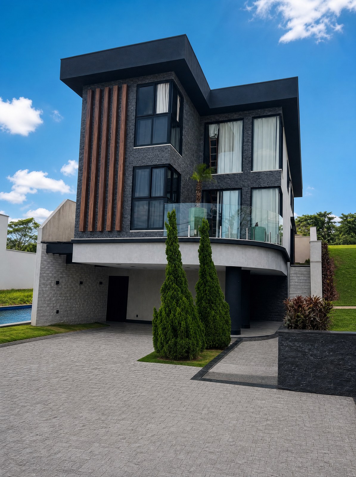 Rock Face Matrix aplicado. Paredes de impacto, internas e externas